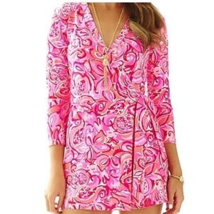 Lilly Pulitzer Karlie Wrap Romper - Medium -